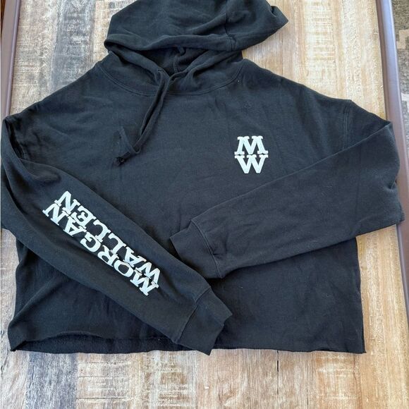 Morgan Wallen Crop Black Hoodie - Picture 1 of 5